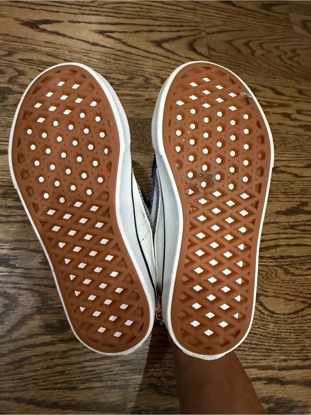 Vans Kids Black and Blue Velcro Skate Sneakers